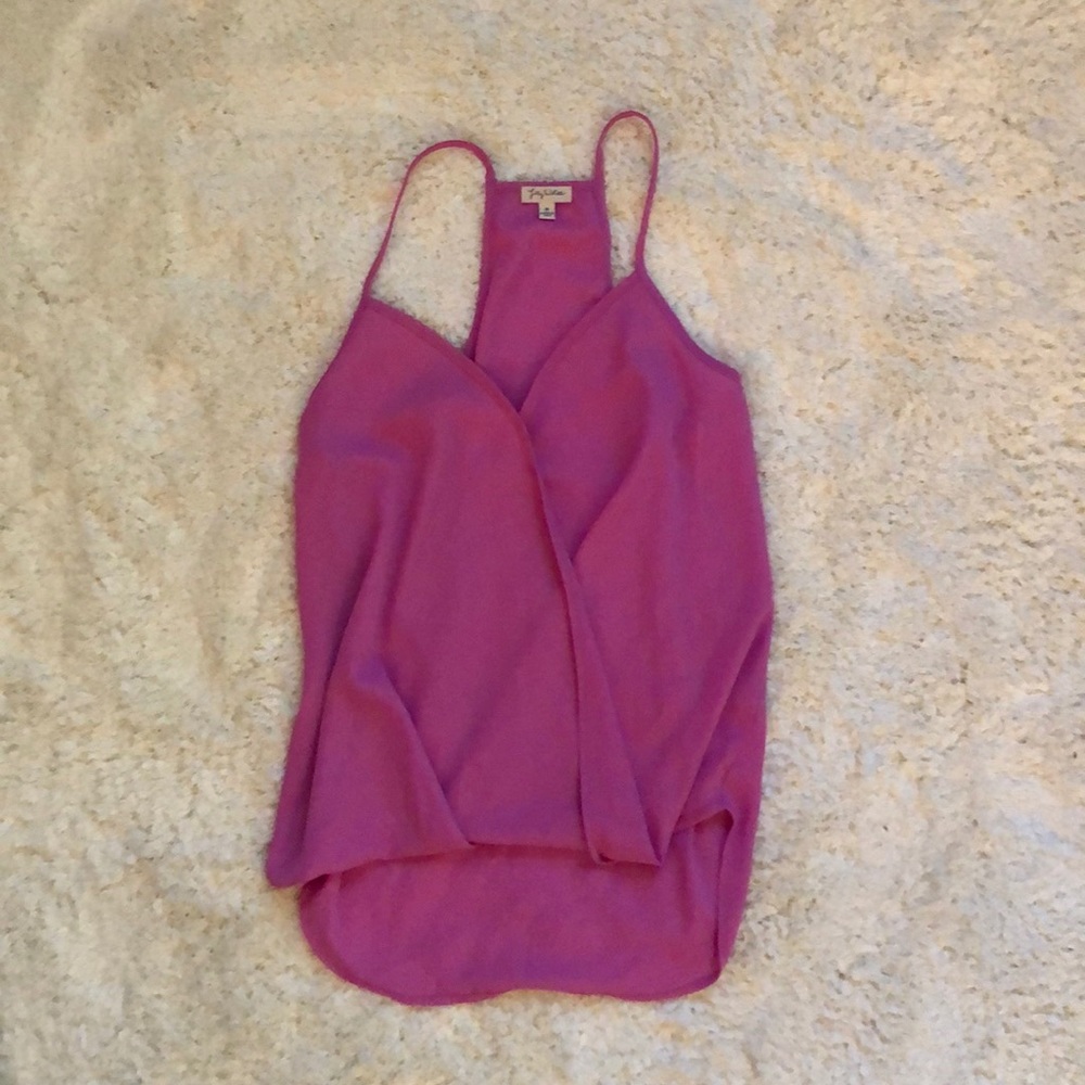 Lily white pink M dressy tank